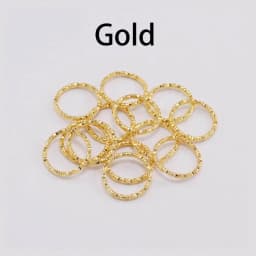 50-100pcs 8-20mm Round Jump Rings Twisted Open Split Rings jump rings Connector For Jewelry Makings Findings Supplies DIY