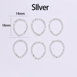 50-100pcs 8-20mm Round Jump Rings Twisted Open Split Rings jump rings Connector For Jewelry Makings Findings Supplies DIY