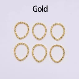 50-100pcs 8-20mm Round Jump Rings Twisted Open Split Rings jump rings Connector For Jewelry Makings Findings Supplies DIY