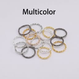 50-100pcs 8-20mm Round Jump Rings Twisted Open Split Rings jump rings Connector For Jewelry Makings Findings Supplies DIY