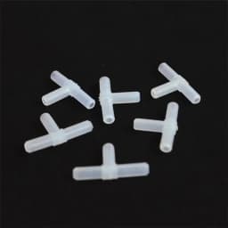 10PCS 4mm Plastic Tee's "T" 3-Way Fish Tank Acuarios Aquarium Air Pump Line Tubing Joints Connectors Air Pump Accessories