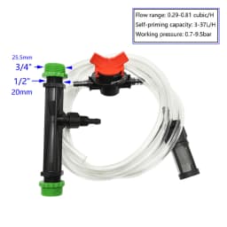 Venturi Fertilization System 3/4 1/2 Irrigation Venturi Automatic Fertilizer Injector Fertilizer Syringe 1set