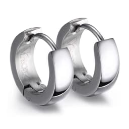 Punk Huggie Earrings for Men, Fashion Jewelry Stainless Steel Unique Small Hoop Earrings Brincos Masculinos