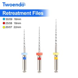 3 PCS/Pack Dental Niti Material Retreatment Files Rotary Files For Root Canal Cleaning Dentistry Endo Instrument