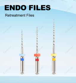 3 PCS/Pack Dental Niti Material Retreatment Files Rotary Files For Root Canal Cleaning Dentistry Endo Instrument