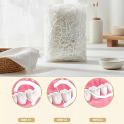 500/1000/2000pcs Dental Floss Picks for Deep Cleaning - Hygienic, Disposable Flossers for Daily Oral Care & Travel Clean Thinner