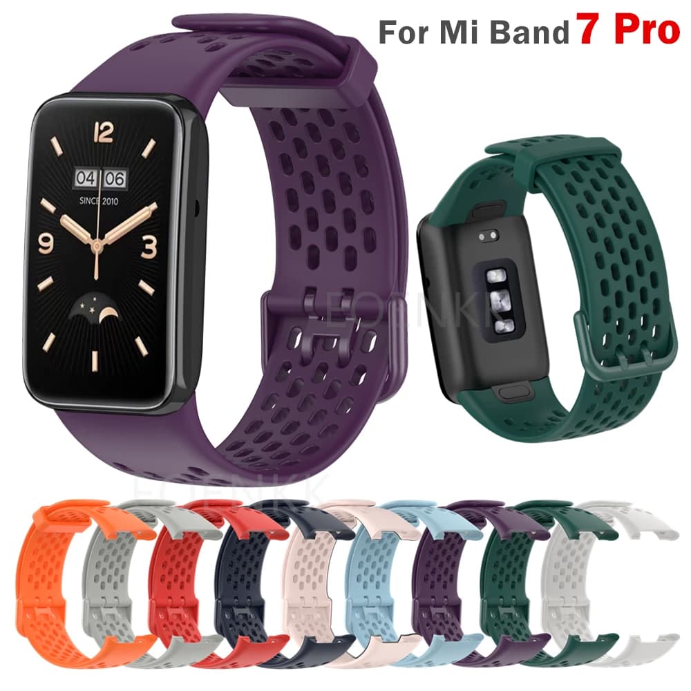 Silicone Band For Xiaomi Mi Band 7 Pro Smartwatch Sport Replacement Wristband For Miband 7Pro Strap Bracelet Correa Accessories