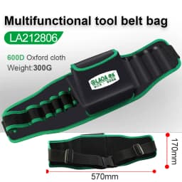 LAOA Multi-function Storage Bag Oxford Cloth Waist Pack Hardware Repair Tool Pocket Wrench Pliers Electrician Household Belt