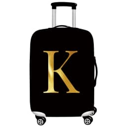 Luggage Cover Stretch Fabric Suitcase Protector Baggage Dust Cover Suitable 18-32 Inch SuitcaseTravel Organizer letter Series