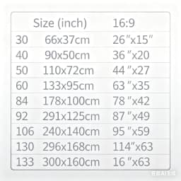 Salange Projector Screen 72 84 100 120 inch 16:9 High Brightness Reflective Meta Home Outdoor Office Portable Projection Screens