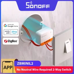 SONOFF ZBMINIL2 Extreme ZigBee Switch No Neutral Wire Required Smart Home Two-Way Control eWeLink Alexa Google Echo Zigbee Hubs