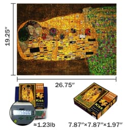 MaxRenard 50*70cm Jigsaw Puzzles 1000 Pieces Assembling Picture Van Gogh Painting Starry Night Art Puzzles Toys for Adults Games