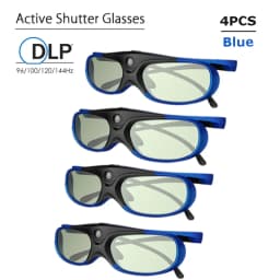 2026 Active Shutter Eyewear DLP-Link 3D Glasses USB Rechargeable for DLP LINK Projectors Xgimi Optoma LG Acer Jmgo BenQ W1070