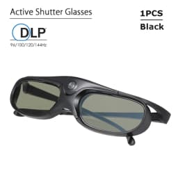2026 Active Shutter Eyewear DLP-Link 3D Glasses USB Rechargeable for DLP LINK Projectors Xgimi Optoma LG Acer Jmgo BenQ W1070