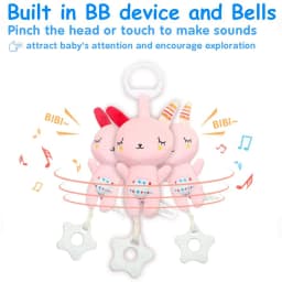 Baby Rattles with Teethers Soft Plush Stroller Car Seat Crib Baby Hanging Toys Development Infant Toy for Newborn Bebe Gifts