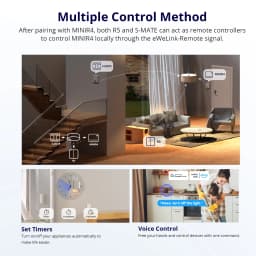 1/3/5PCS SONOFF MINI R4 Wifi Switch Mini Extreme Smart Home Module Wi-Fi Relay Voice Remote Control with Alexa Google Home Alice