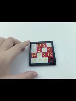 Early Educational Math Toy Developing for Children Plastic 1-15 Number Puzzles Kids Toy Sliding Puzzle Toy 15 Tiles Logics Game