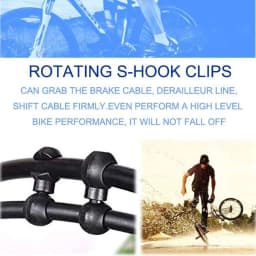 10pcs Rotatable MTB Brake Cable Clips Bicycle Shift Gear Cable Buckles Guide Line Clips For Smooth Cycling Enhanced Performance
