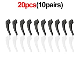 2/40pcs Silicone Ear Hook Anti-slip Glasses Leg Ear Sleeve Bracket Fastener Sunglasses Accessories Grip Anti-fall Eyewear Holder