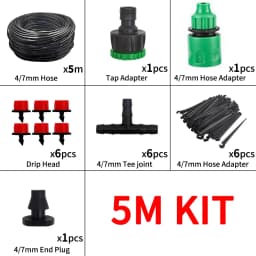 50-800pcs Adjustable Irrigation Drippers Sprinklers 1/4'' Emitter Dripper Micro Drip Irrigation Sprinklers for Watering System