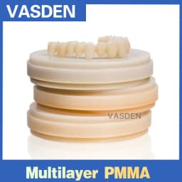 Multilayer 98*20mm PMMA Disc Dental Material Cad Cam Open Milling System PMMA Blank