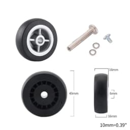 1 Pc Universal Suitcase Wheel Trolley Travel Flexible Mute Luggage Suitcase Swivel Wheel Replacement Repair Accessory