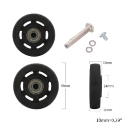 1 Pc Universal Suitcase Wheel Trolley Travel Flexible Mute Luggage Suitcase Swivel Wheel Replacement Repair Accessory