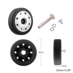 1 Pc Universal Suitcase Wheel Trolley Travel Flexible Mute Luggage Suitcase Swivel Wheel Replacement Repair Accessory