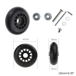 1 Pc Universal Suitcase Wheel Trolley Travel Flexible Mute Luggage Suitcase Swivel Wheel Replacement Repair Accessory
