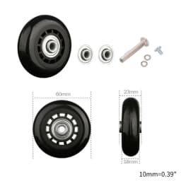 1 Pc Universal Suitcase Wheel Trolley Travel Flexible Mute Luggage Suitcase Swivel Wheel Replacement Repair Accessory
