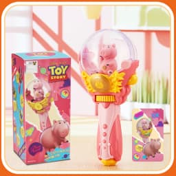 Authentic Disney Pixar clockwork Rotating Magic Wand LOTSO ALIENS HAMM REX Model Decoration Children's Toys Christmas Gift DOLL