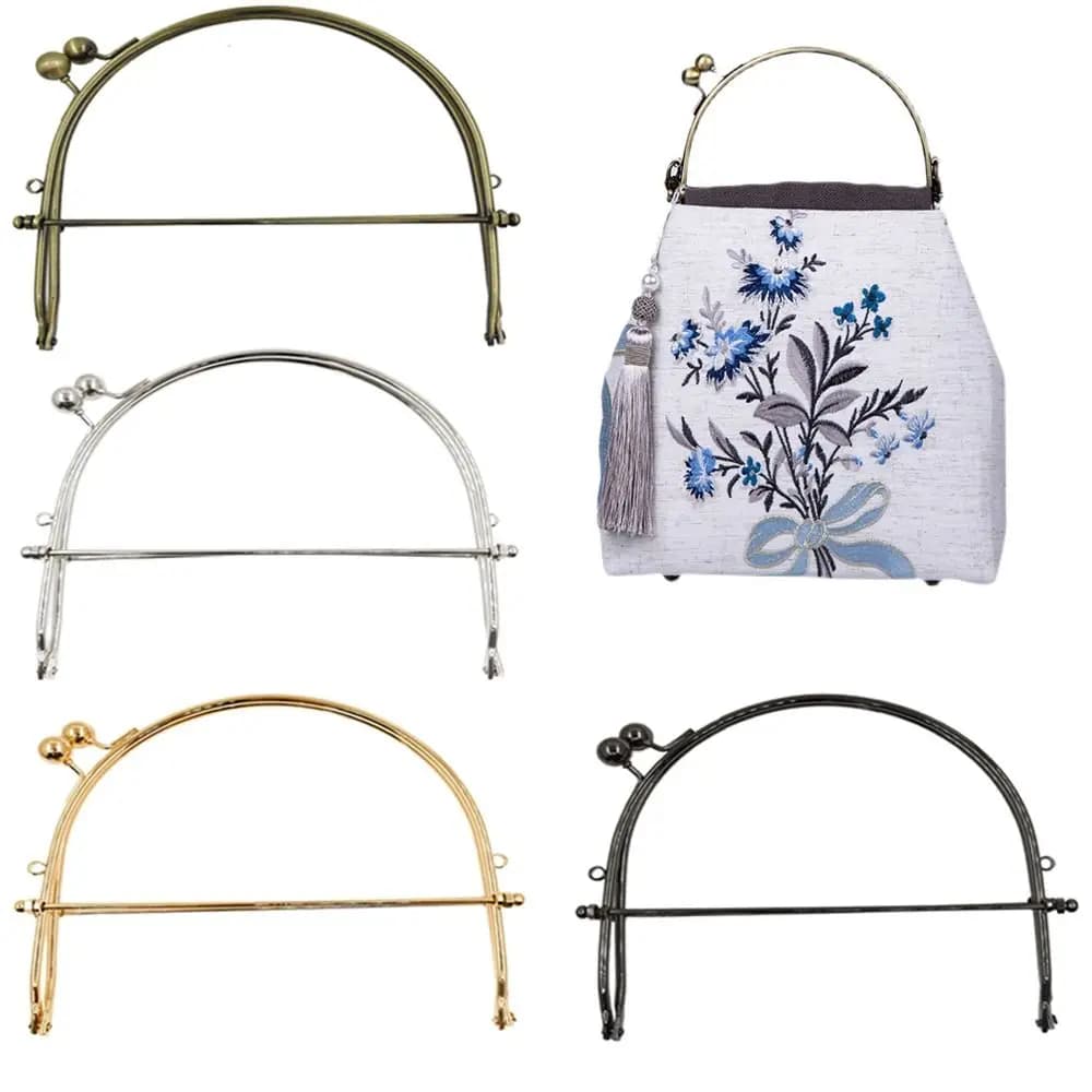 New Mini Metal Purse Frame Kiss Clasp Bag Hardware Vintage Bag Kiss Clasp Lock Purse Clasp Frame DIY Craft