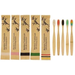 5-30pcs Bamboo Toothbrushes Soft Bristles Toothbrush Eco Friendly Biodegradable Wooden Handle Teeth Whitening Brush