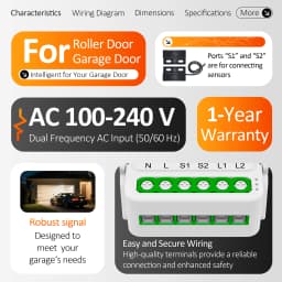 Tuya 16A Mini Wifi Zigbee Smart Gate Controller Remote, Timer and Voice Control, Works With Alexa Google Home Assistant