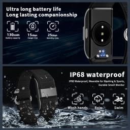 LIGE New S01 No Screen Smart Bracelet Heart RateMonitor Pedometer Waterproof Sport Fitness Tracker Men Women Electronic Bracelet