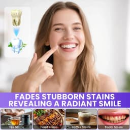 Purple Teeth Whitening Strips for Sensitive Teeth – Brightening Enamel Safe Remove Yellow Stains Long Lasting Oral Care Patches