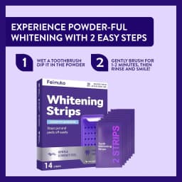 Purple Teeth Whitening Strips for Sensitive Teeth – Brightening Enamel Safe Remove Yellow Stains Long Lasting Oral Care Patches