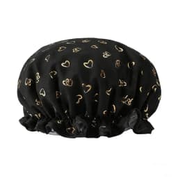 Large Shower Caps For Women, Reusable Waterproof Shower Cap Double Layers Bath Caps With Hair Scrunchies For Long Thick Hair