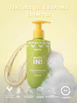 Caramelized Body and Hands Liquid Soap Banana Made In! 230ml - Melu by Ruby Rose