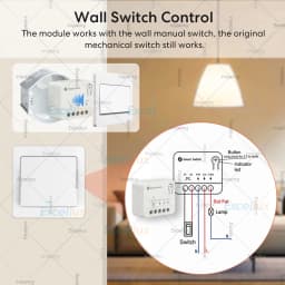 10A Mini Zigbee Smart Switch Module DIY Lighting Relay Breaker Intelligent Life App Control Work with Home Assistant Zigbee2MQTT