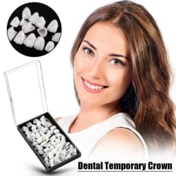 Dental Temporary Crown Black Box Rectangle Box Dental Crowns Anterior Posterior Teeth Porcelain Veneers Teeth Crowns