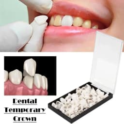 Dental Temporary Crown Black Box Rectangle Box Dental Crowns Anterior Posterior Teeth Porcelain Veneers Teeth Crowns