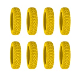 8PCS Thick Silicone Luggage Wheel Protection Cove, Soft and Silent, Suitable for Handcarts, Boxes, Stools, and Wheel Accessories