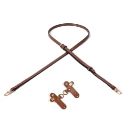 Leather Replacement Crossbody Bag Strap,Bag Shoulder Strap for Longchamp Short Handle Bags Without Punching Modification