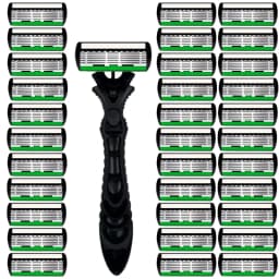 High Quality Man Safety Razor Blade 6 Layer German Stainless Steel Shaving Cartridges Compatible Mach Shaver