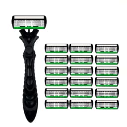 High Quality Man Safety Razor Blade 6 Layer German Stainless Steel Shaving Cartridges Compatible Mach Shaver
