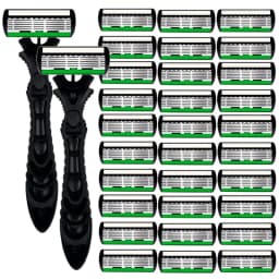 High Quality Man Safety Razor Blade 6 Layer German Stainless Steel Shaving Cartridges Compatible Mach Shaver