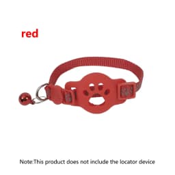Pet Collar with Tag Holder Airtag Protective Case, Reflective Cat Collars with Bells Adjustable 8-12.5" To Fit All Domestic Cats