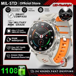 2026 New T-Rex3 Pro 1100mAh Battery Smart Watch GPS Path 5ATM Waterproof Sports Run Tracker Outdoors Compass Military Smartwatch