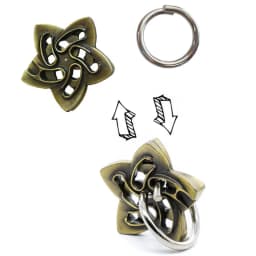 Difficult Metal Brain Teaser Puzzles for Adults Kids Magic Baffling IQ Logic Test Disentanglement Game Fun Challenge